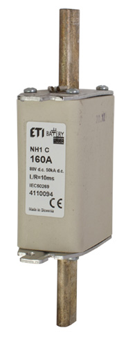 ETI zekering NH1 gBat 250A/80Vdc