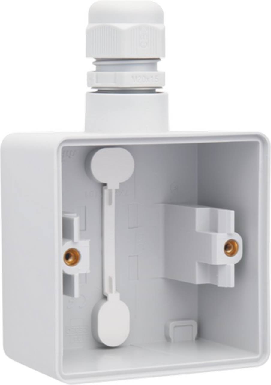 Opbouwdoos enkelvoudig met wartel