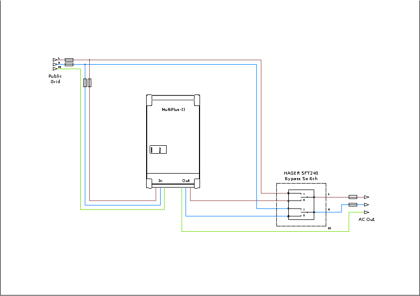 Hager ESS-schakelaar 2-p 40A
