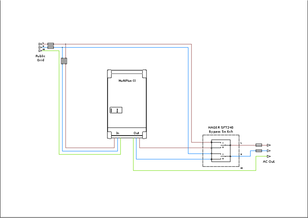 Hager ESS-schakelaar 2-p 40A