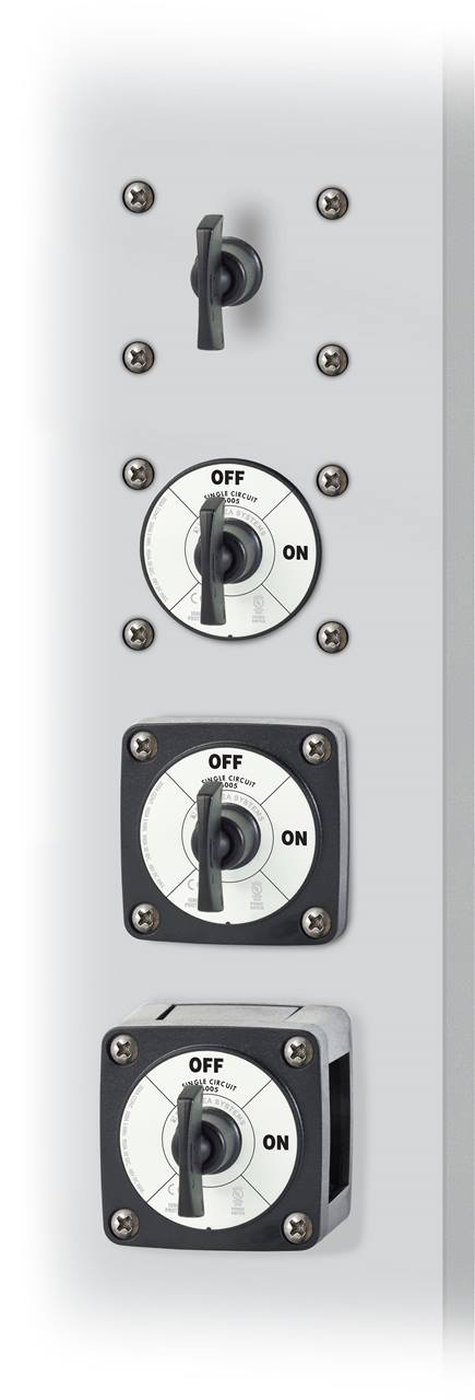 Massaschakelaar 250A met sleutel zwart