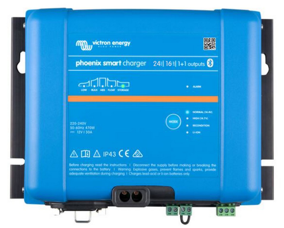 Victron Phoenix Smart lader 24/16 (1+1) IP43 120-240V