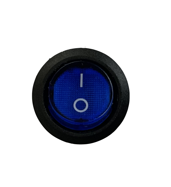 Mini Tuimelschakelaar 12V/16A blauw aan-uit