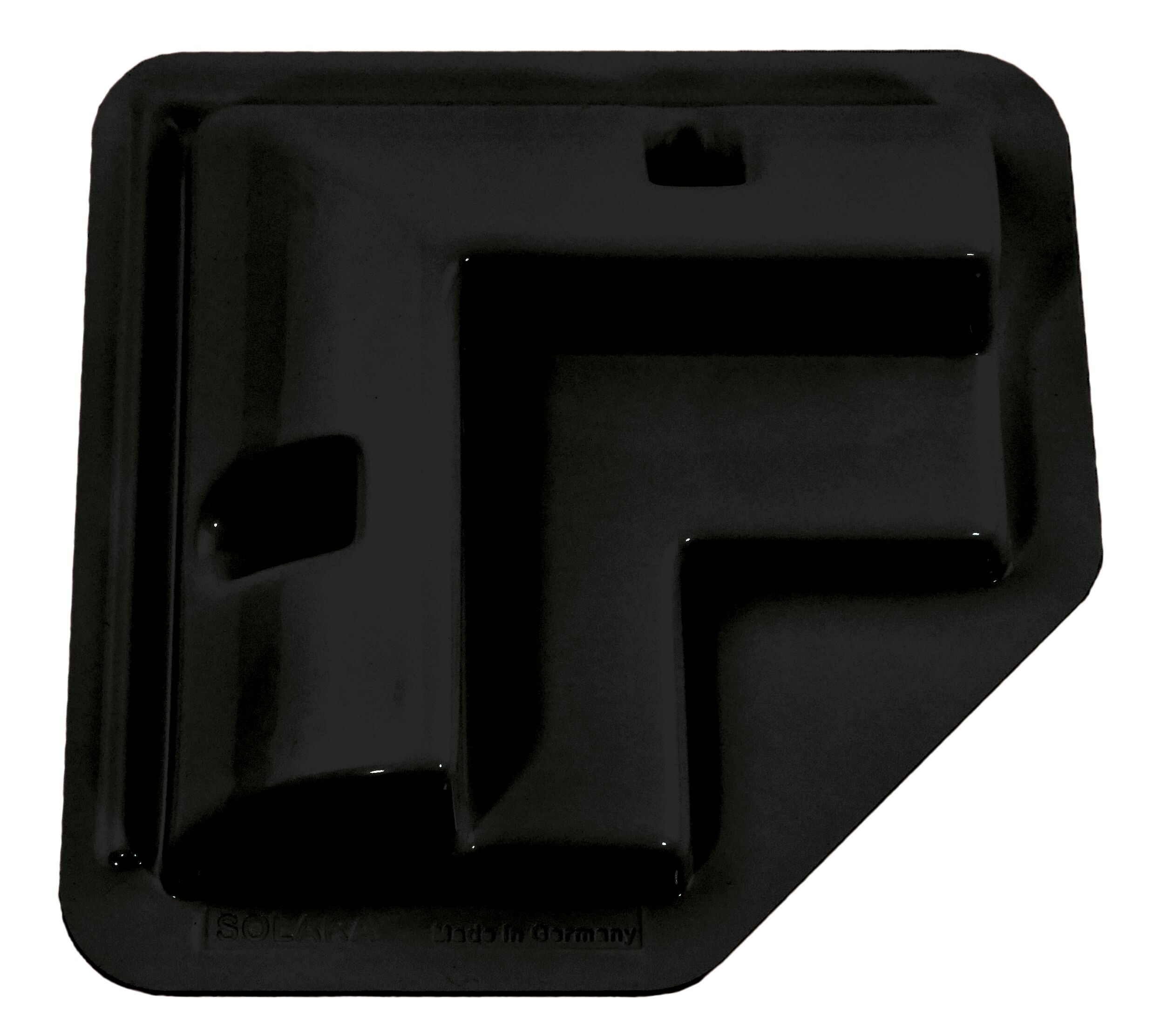 Zonnepaneel spoiler set HSE/Z (4) zwart, set bestaande uit vier hoekstukken.